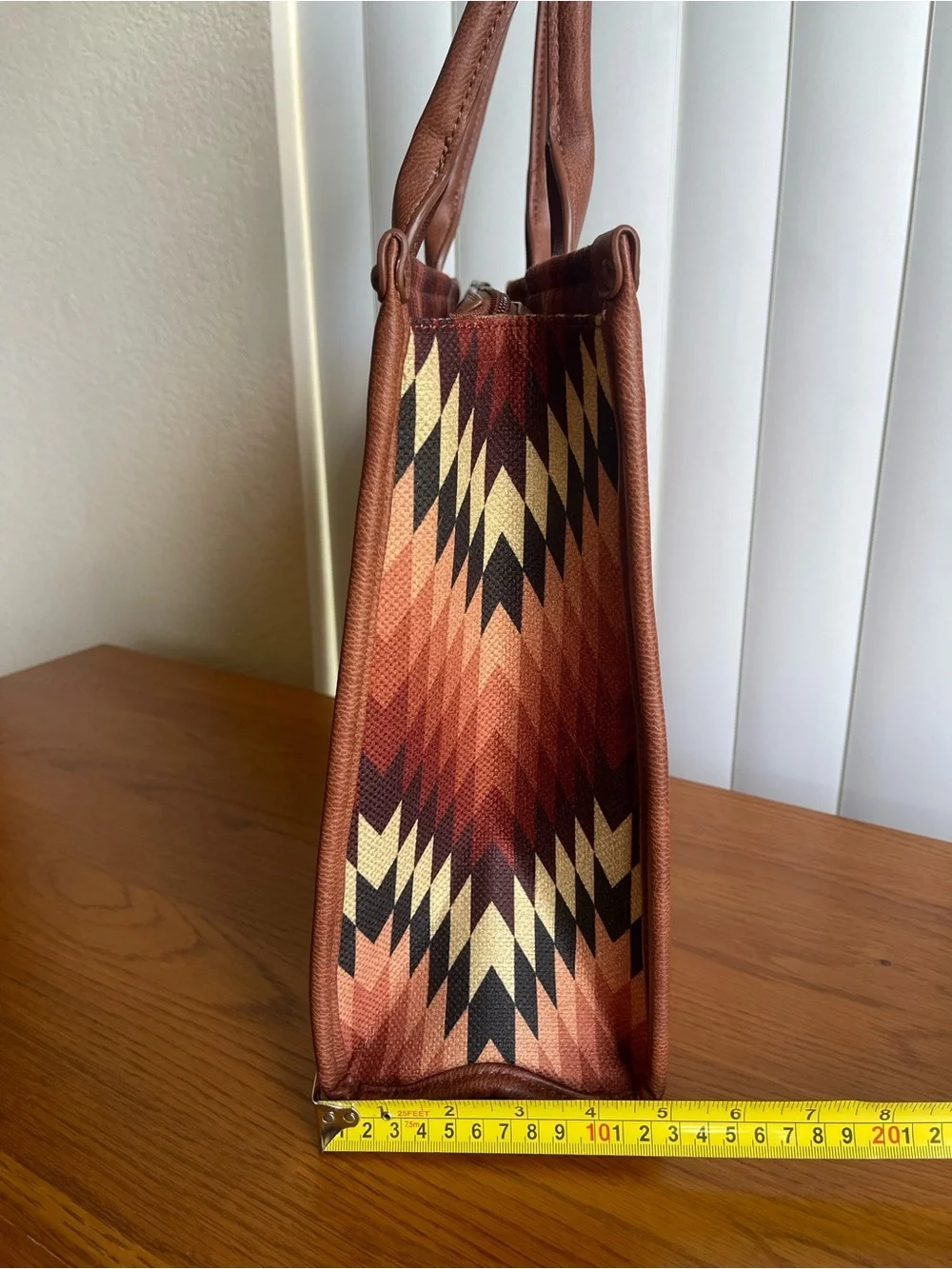 Wrangler Wide Tote Aztec Retro Print - Picture 4 of 12